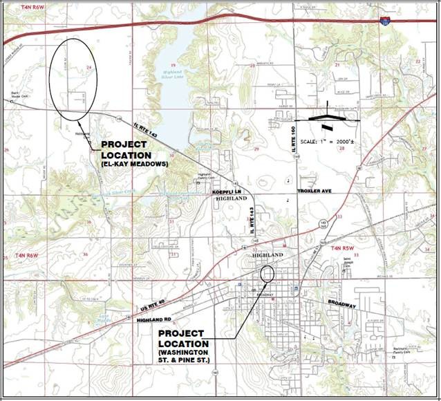 Water Main 2026 project locations